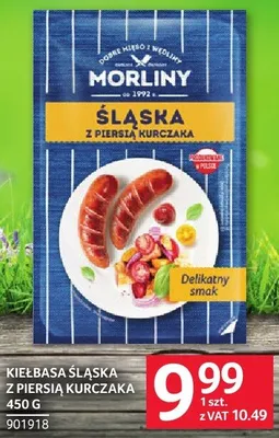 Kiełbasa śląska z piersią kurczaka Morliny 450 g promocja w Selgros