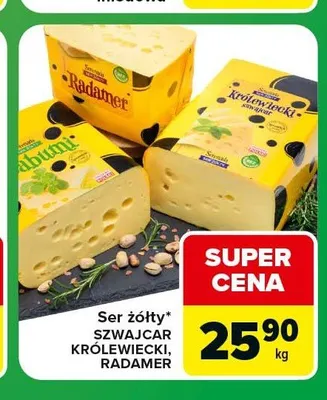 Ser żółty Szwajcar promocja w Carrefour Express