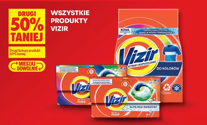 Żel do prania, różne rodzaje promocja w Biedronka