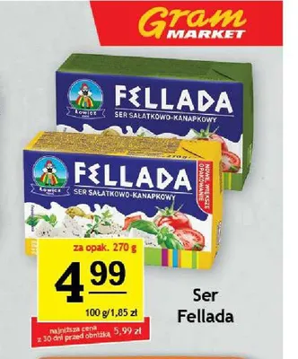 Ser sałatkowo-kanapkowy Fellada Łowicz promocja w Gram Market