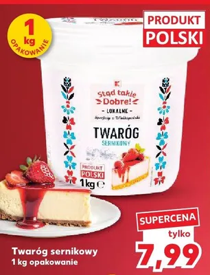 Twaróg sernikowy promocja w Kaufland