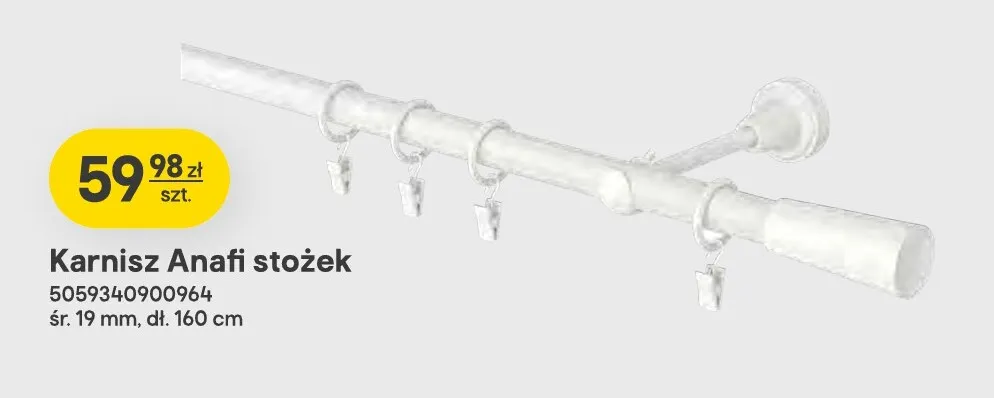 Karnisz Anafi stożek promocja w Castorama
