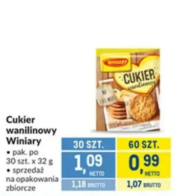 Cukier waniliowy Winiary promocja w Makro