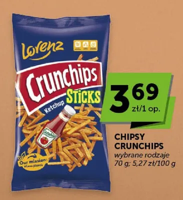 Chipsy Lorenz Crunchips Sticks Ketchup promocja w Euro Sklep