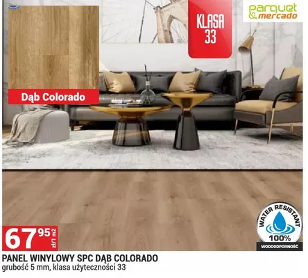 Panel winylowy SPC Dąb Colorado promocja w Merkury Market