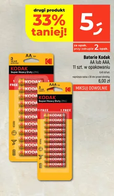 Baterie Kodak Super Heavy Duty Zinc Aa 11-pak promocja w Dealz