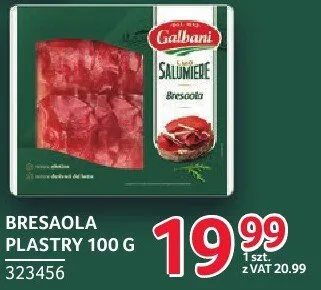 Bresaola Plastry 323456 promocja w Selgros