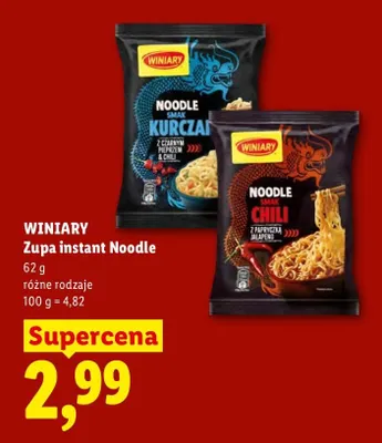 Zupa instant Noodle Winiary smak Kurczak promocja w Lidl