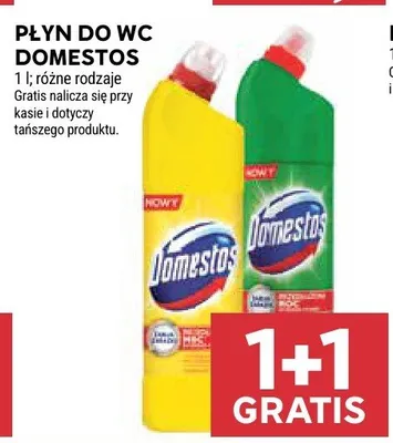 Płyn do WC Domestos różne rodzaje promocja w Stokrotka