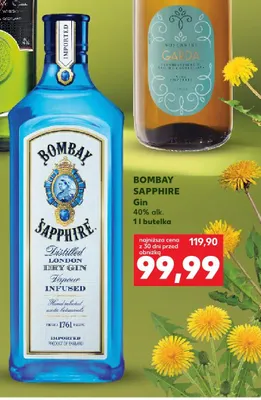 Gin Bombay Sapphire 40% alk. promocja w Kaufland