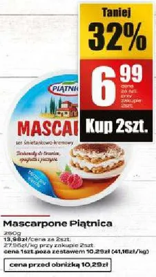 Mascarpone promocja w Supeco