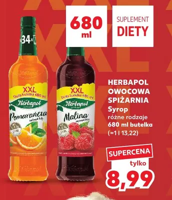 Syrop Malina Herbapol Owocowa Spiżarnia promocja w Kaufland