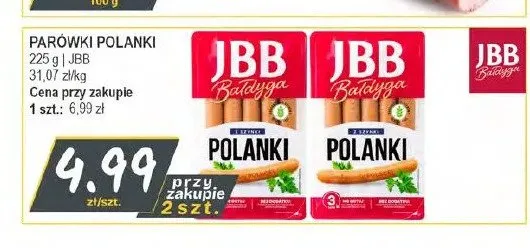 Parówki Polanki JBB Bałdyga promocja w Słoneczko
