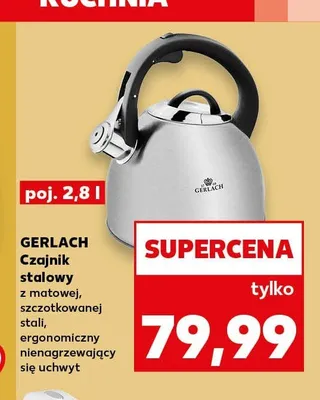 Czajnik stalowy Gerlach promocja w Kaufland