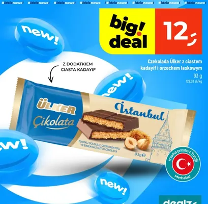 Czekolada z ciastem kadayif i orzechem laskowym promocja w Dealz