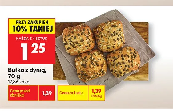 Bułka z dynią promocja w Biedronka