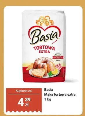 Mąka tortowa extra Basia promocja w Biedronka
