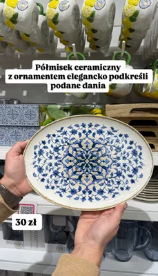 Półmisek ceramiczny z ornamentem promocja w Pepco