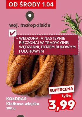 Kiełbasa wiejska promocja w Kaufland