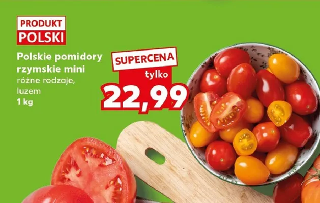 Polskie pomidory rzymskie mini Kaufland promocja w Kaufland