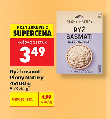 Ryż basmati Plony Natury 4-pak promocja w Biedronka