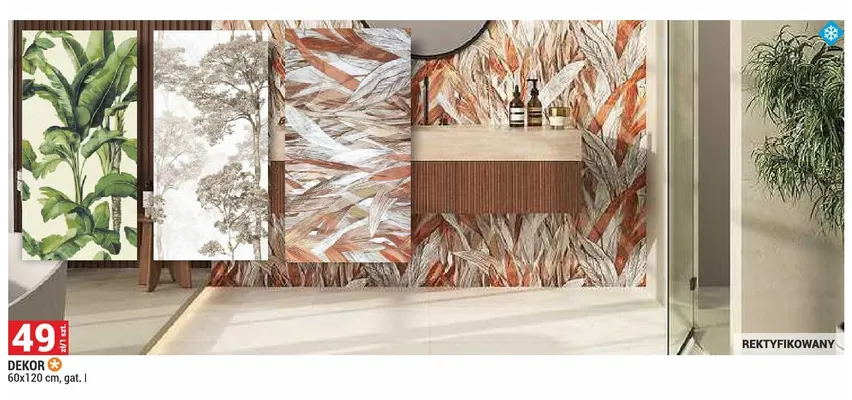 Dekor 60x120 cm promocja w Merkury Market