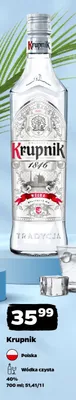Wódka czysta Krupnik promocja w Netto