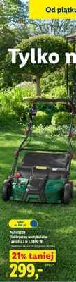 Elektryczny wertykulator / aerator 2 w 1,1800W promocja w Lidl
