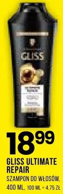 Szampon do włosów Gliss Ultimate Repair 400 ml promocja w Drogerie Natura