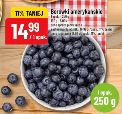 Borówki amerykańskie promocja w POLOmarket
