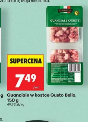 Guanciale w kostce Gusto Bello promocja w Biedronka