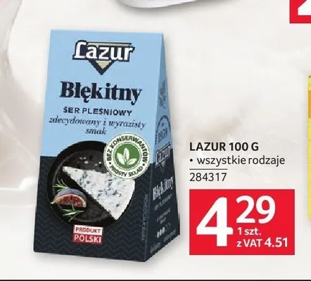 Ser pleśniowy Lazur Błękitny promocja w Selgros