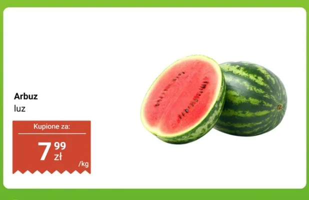 Arbuz luz promocja w Biedronka