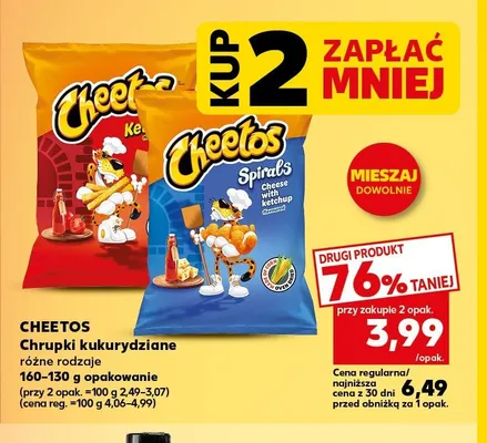 Chrupki kukurydziane Cheetos promocja w Kaufland