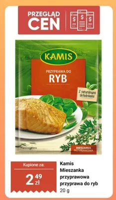 Mieszanka przyprawowa Kamis przyprawa do ryb promocja w Biedronka