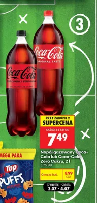 Napój gazowany Coca-Cola Zero Cukru promocja w Biedronka