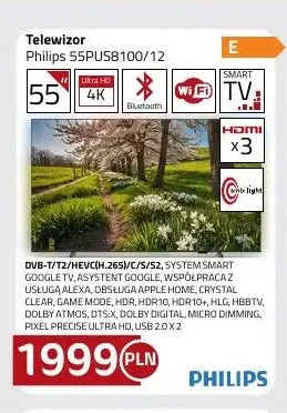 Telewizor Philips 55PUS8100/12 promocja w kakto.pl