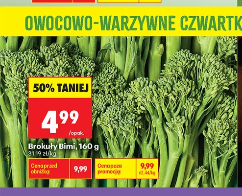 Brokuły Bimi promocja w Biedronka