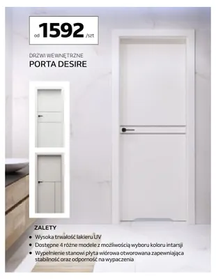 Drzwi wewnętrzne Porta Desire promocja w Komfort
