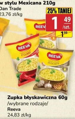 Zupka błyskawiczna Reeva promocja w API Market