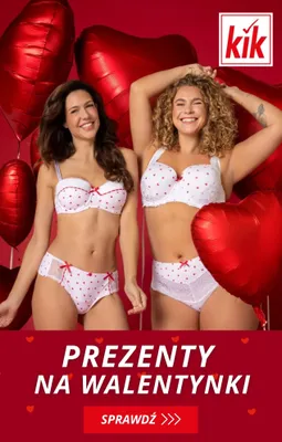 Prezenty walentynkowe dla niej – w super cenach!, strona 0 promocja w KiK