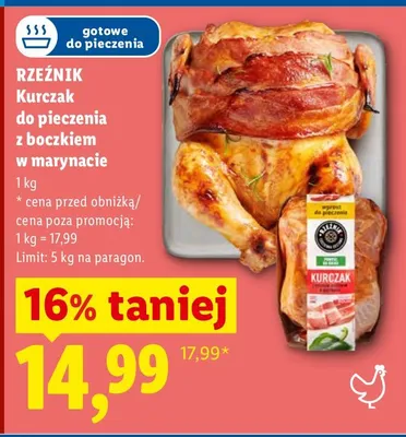 Kurczak do pieczenia z boczkiem w marynacie promocja w Lidl