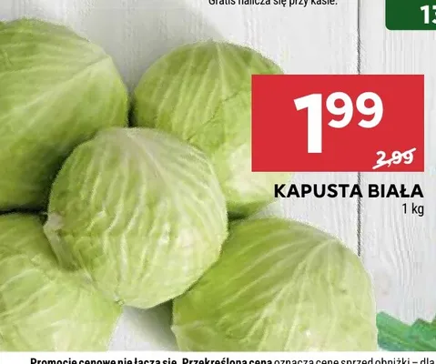 Kapusta biała promocja w Stokrotka