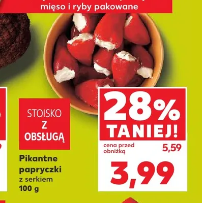 Pikantne papryczki z serkiem promocja w Kaufland