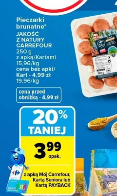 Pieczarki brunatne Jakość z Natury Carrefour promocja w Carrefour Market