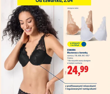 Biustonosz z koronką promocja w Lidl