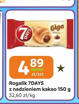Rogalik 7DAYS z nadzieniem kakao promocja w Społem Częstochowa