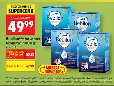 Bebilon*** Advance Pronutra, 1000g promocja w Biedronka
