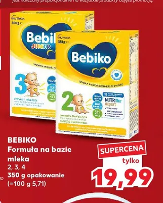Formuła na bazie mleka 2 Bebiko promocja w Kaufland