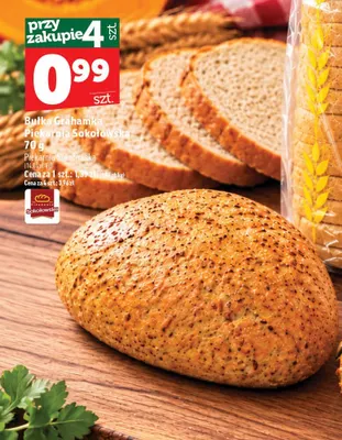 Bułka grahamka Piekarnia Sokołowska promocja w TOPAZ